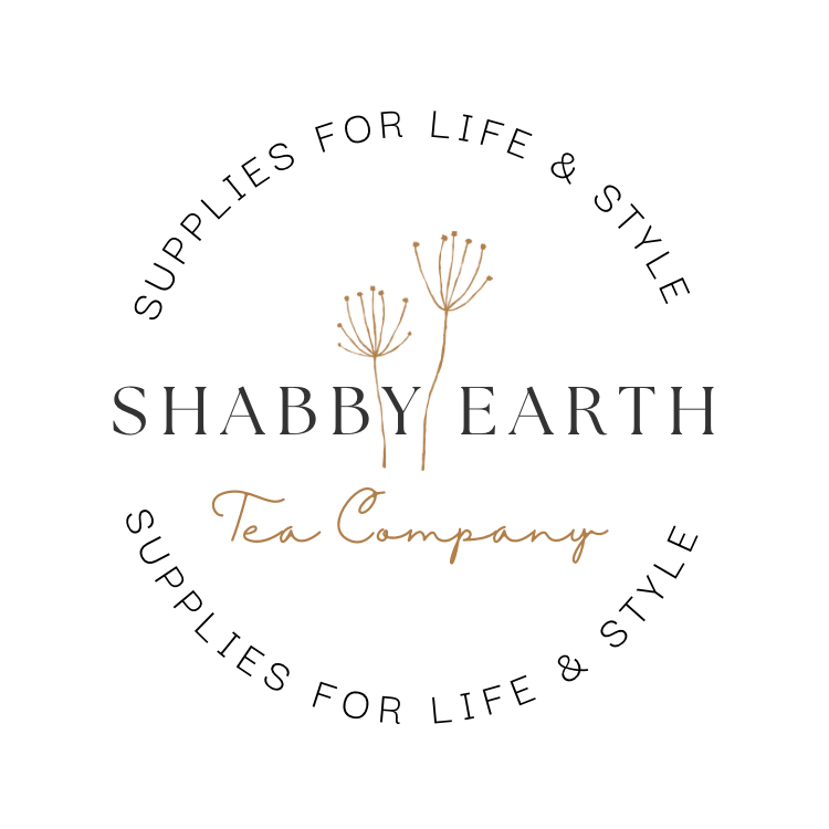 Shabby Earth Tea Company Button Logo